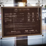 Cadres LED plexi suspendus par DreamPix pour Le Collier Hôtel-Restaurant