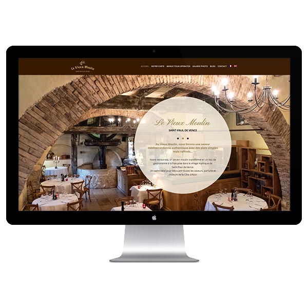 Création site Internet responsive Le Vieux Moulin Saint-Paul de Vence par DreamPix